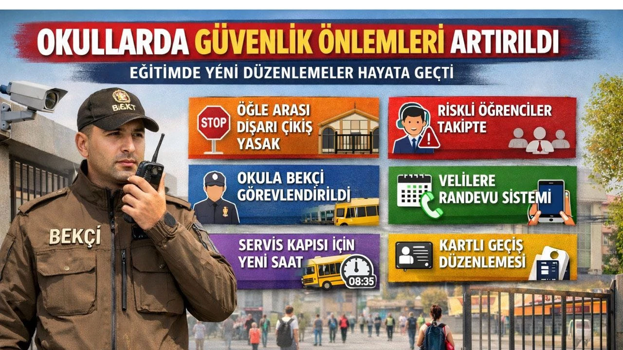 Adıyaman'da okullarda g&uuml;venlik tedbirleri arttırıldı.