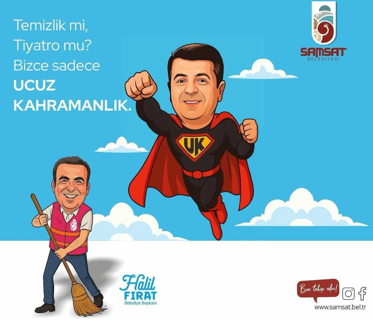 Samsat Belediye Başkanı’ndan Sert Açıklama: “Temizlik mi, Tiyatro mu?”