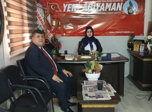 Gölbaşı Atatürk Ortaokulu Müdürü Reşit Kaşıkara'dan Yeni Adıyaman Gazetesi’ne Ziyaret