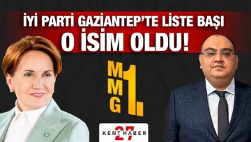 İyi Parti Gaziantep listesi netleşti. ilk şurada Mehmet Mustafa Gürban var.