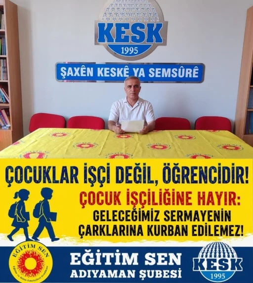 ÇOCUK İŞÇİLİĞİNE HAYIR: GELECEĞİMİZ SERMAYENİN ÇARKLARINA KURBAN EDİLEMEZ!