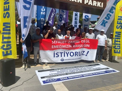 KAPI KULU DEĞİL, EMEKÇİYİZ! KAMU EMEKÇİLERİ SEFALET ZAMMINA KARŞI GREVDE!